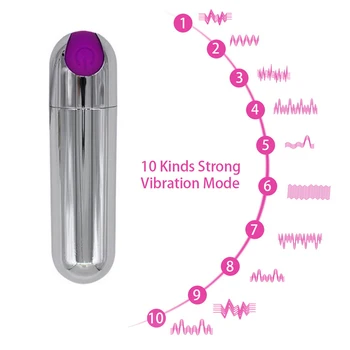 10 Częstotliwości G-Spot Damskie Wibratory Sex Zabawki Maszyna dla Kobiet Potężny Stymulator Łechtaczki Masażu Pochwy Dildo Intymne Towary