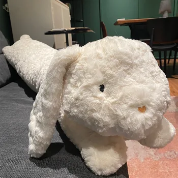 115 cm Królik śliczne Pluszowe Zabawki Lalka Koral Polar Poduszka ze Wzmacnianego Bawełny Wypełnienie Salon Sofa jest Miękka Poduszka dla Zwierząt Nakłucie Poduszka
