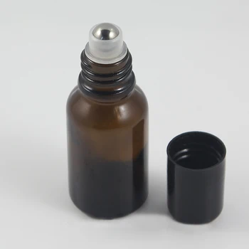 15 ml butelka olejku perfumy z rolki na szklanej kulce i skorze ze stali nierdzewnej, 0,5 uncji. kosmetyczny rolka na butelce hurtowych