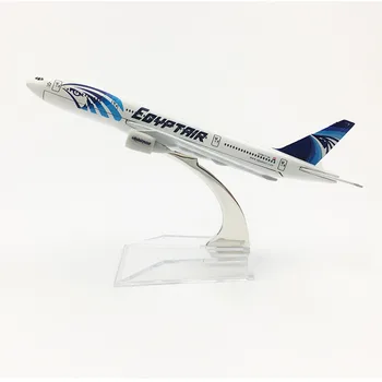 16 cm Model Samolotu Symulacja Samolotu Stop Statyczna Wykończenie Egipskie linie Lotnicze Boeing 777 Modele Samolotów Zabawki dla Samolotów