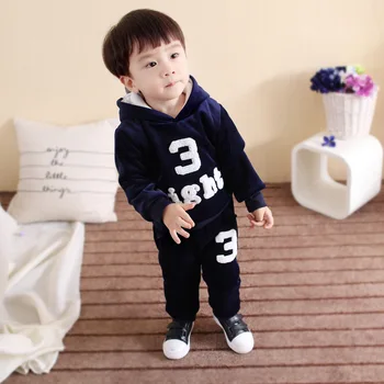 2019 Koreańska nowa zimowa odzież dziecięca, bluzy + spodnie, komplety z 2 przedmiotów, topy, spodnie, sprzedaż hurtowa, 1-4 lata