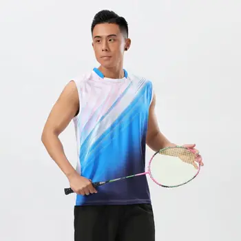2022 Sportowa Treningowa Odzież dla Mężczyzn Korty Koszulki Koszulka do Badmintona i Tenis Stołowy Badminton Koszulka Sportowa do Biegania
