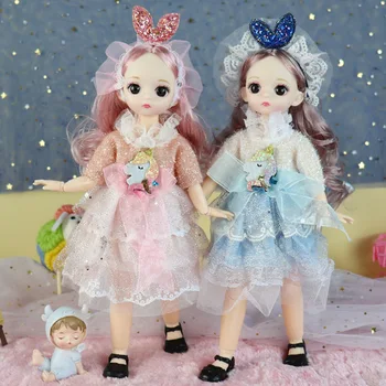 30 cm Słodka Lalka Bjd Lalka Księżniczka Strój Lalka Dziewczynka Zabawka Prezent Na Urodziny Dress up