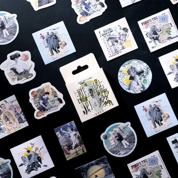 40 opakowań Hurtowych naklejki W Pudełku kreatywny Kolaż stare marzenia kieszonkowy pamiętnik Retro film polaroid materiał ozdobny Scrapbooking