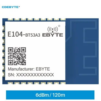 5 Szt. Bezprzewodowy moduł EFR32BG22 BT5.2 z niebieskim zębem ISM 2,4 Ghz CDEBYTE E104-BT53A3 6dBm 120 m SMD PCB RF Interfejs IoT DIY