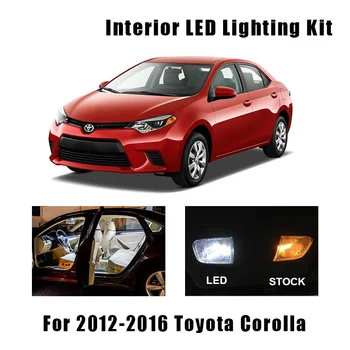 9 Lamp Biały LED Wewnętrzne oświetlenie Do Czytania Zestaw Pasuje Do Toyota Corolla 2012 2013 2014 2015 2016 Mapa Kopuła Bagażnika Cargo Licencyjny Oprawa