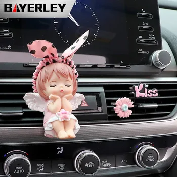Anioł ładny lalka samochód perfumy klip samochód produkty klimatyzacja powietrza na wylocie dekoracji samochodu odświeżacz powietrza prezent dla dziewczyny dziewczyny
