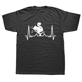 Białka bicie Serca Na Urodziny Śmieszne Unisex Graficzny Modne Nowe Bawełniane t-Shirty Z Krótkim Rękawem t-Shirt Z Okrągłym dekoltem