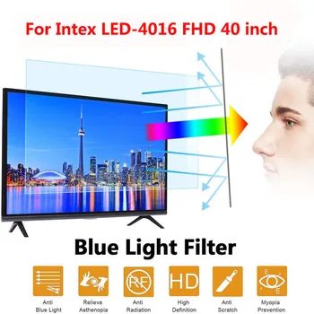 Dla Intex LED-4016 FHD 40 cm folia Ochronna dla ekranu z ochroną od niebieskiego filtruje światło niebieskie, łagodzi zmęczenie oczu komputera
