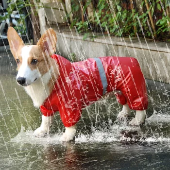 Dostawy PET Odblaskowe Wodoodporny Płaszcz Przeciwdeszczowy Odzież Dla Psów Kombinezon dla Małych Psów Ochrony przeciwsłonecznej Płaszcz Kurtka Outdoor