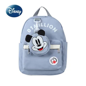 Dziecięcy plecak z Mickey Disney, w Luksusowym stylu Firmowy dla Dzieci Nowy Szkolny plecak z Kreskówkowe Wzorem, Modny Lekki plecak dziecięcy