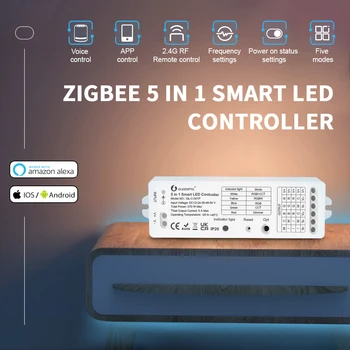 Gledopto Zigbee 3,0 DC12-54V 5 w 1 RGBCCT/RGBW/RGB/CCT/Ściemniacz Kontroler taśm led jest Kompatybilny z aplikacją/głosowe/радиочастотным pilotem zdalnego sterowania