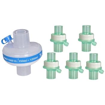 HFES 1 szt 10x10 cm CPAP Bakteryjne Wirusowe filtr i 5 szt 13 mm CPAP Filtr Wirusowe Powietrzno-małe Alergeny CPAP Bakteryjne Wirusowe filtr