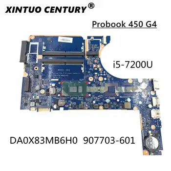 HP Probook 450 470 G4 DA0X83MB6H0 SR2ZU I5-7200 płyta główna z procesorem, płyta com 907703-001 907703-601 907703-501 DDR4