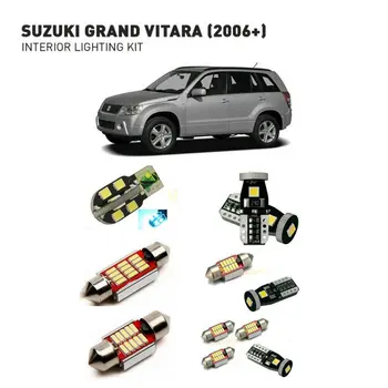 Led, wewnętrzne, lampy Do Suzuki grand vitara 2006 + 9 szt. diody Led Dla Pojazdów zestaw oświetlenia samochodowe żarówki Canbus