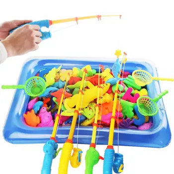 Magnetyczna Gra Połowów Ryb Model Zestaw Gier Rpg Dzieci Na Początku Nauki Zabawka