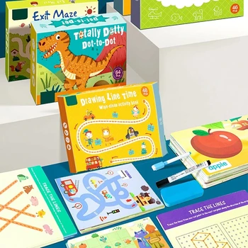 Montessori Zabawki dla Dzieci Tablet Do Rysowania DIY Kolor Forma Matematyczna Gra Mecz Książka Zestaw Do Rysowania Edukacyjne Zabawki Edukacyjne Dla Dzieci
