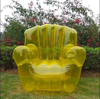 Nadmuchiwane krzesło leniwy Przenośny Fotel sofa przezroczyste krzesło zdjęcie odkryty krzesło
