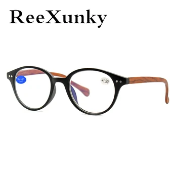 Nowe Vintage Unisex Okulary Do Czytania 2021 Moda Mała Okrągła Oprawa Okulary Anty Niebieskie Światło Przezroczyste Soczewki Lupa Okulary UV400