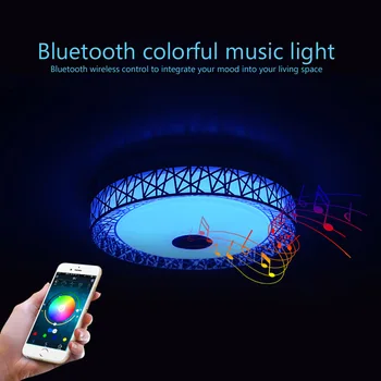 Nowoczesne Ptasie gniazdo led sufitowe Oprawy RGB z regulacją Jasności APLIKACJA + Pilot zdalnego sterowania Bluetooth Muzyczny światło holu sypialnia dla dzieci lampa sufitowa