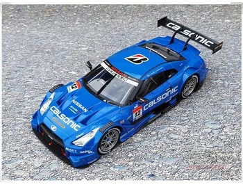 Nowy EBBRO 1:18 Nissan GT-R GT500 GTR 2014 Niebieski 12 # Rd.2 Fuji Odlewana pod ciśnieniem model samochodu Wyścigowego Kolekcja prezentów Metal, Plastik, Guma