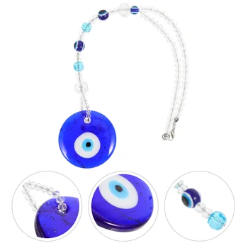 Oko Zła Niebieski Ornament Turecki Urok Amulet Zawieszony Wystrój Zawieszenie Ochrona Koraliki Biżuteria Podkowa Zawieszenia Brelok Samochód Diy