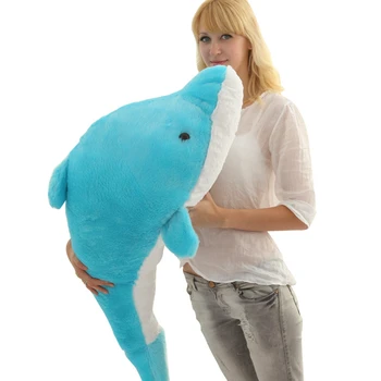Promocja Duże Zakochani Delfiny Pluszowe Zabawki Kawaii Zwierzęta Lalka Urocza Lalka Poduszka Dziewczyna Prezent Na Urodziny 55 cm 140 cm
