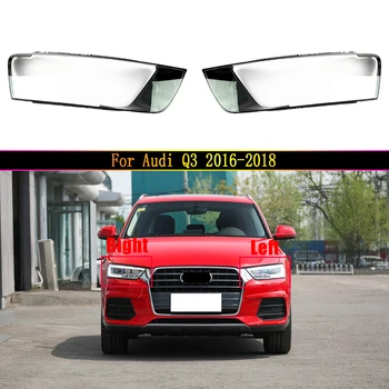 Przezroczysty Świetlny Etui Do Audi Q3 2016 2017 2018, Pokrywa Obiektywu Z Przodu Reflektory Samochodu, Auto, Abażur, Szklana Pokrywa Obudowy Lampy