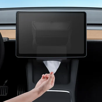 Samochodowa skrzynia do aromaterapii Tesla Model 3 / Y Specjalne pudełko na serwetki Magnetyczna ssąca samochodowa Skrzynia do aromaterapii Modyfikacja wnętrza samochodu