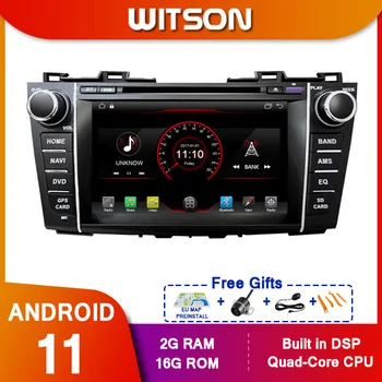 Samochodowy odtwarzacz Multimedialny WITSON Stereo GPS DVD Radio Nawigacja Android Ekran Android 11 Do MAZDA 5
