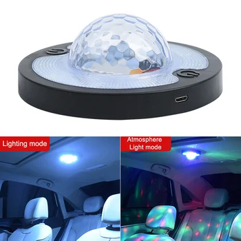 Samochodowy RGB Rozproszone Światło LED Wewnętrzna Dekoracyjna kamera Kopułkowa Lampka Do Czytania, Gwiaździste Niebo Sufitowy Zestaw Na Kempingu Caravan RV Akcesoria Samochodowe