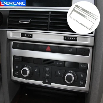 Samochodowy Stylizacja Konsola Centralna Klimatyzacja CD Ramka Ozdobna Pokrywy Listwa Do Audi A6 C5 C6 2005-11 Auto Akcesoria Do Wnętrz