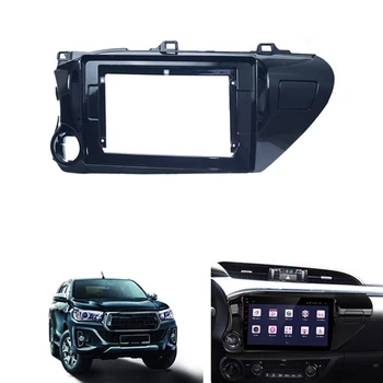 Samochodowy zestaw Audio Radio 10,1 Cali 2 Din Фризовая Ramka Adapter do Toyota Hilux 2018 (LHD) CD/DVD Odtwarzacz Stereo Panel Deska Rozdzielcza Wykończenie