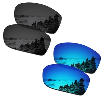 SmartVLT 2 Pary Okulary Polaryzacyjne Wymienne Soczewki dla Oakley Fives Squared Stealth Black i Ice Blue