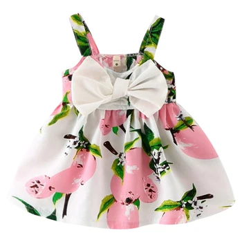 Sukienka Dla Dziewczynek 2022 Lato Ładny Druku Dla Dzieci Sukienki Księżniczki Kostium Dla Dzieci Odzież Dziecięca