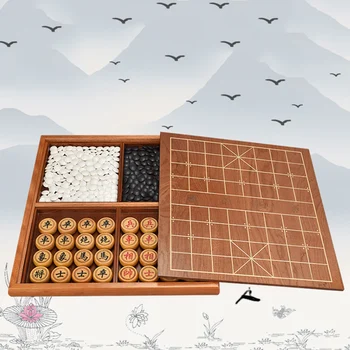 Tematyczna Profesjonalne Szachy Gra Planszowa Luksusowe rodzinne Gry Planszowe Szachy Chińskie Świętej Geometrii gra planszowa Ajedrez sequence Game