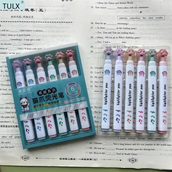 TULX highlighter uchwyt uchwyt uchwyt do szkolnych artykuły papiernicze długopisy farby uchwyt zestaw do rysowania z powrotem do szkoły farba znacznik