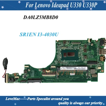 Wysokiej jakości DA0LZ5MB8D0 Rev: D DLA Lenovo Ideapad U330 U330P płyta główna laptopa SR1EN I3-4030U DDR3 100% Przetestowane