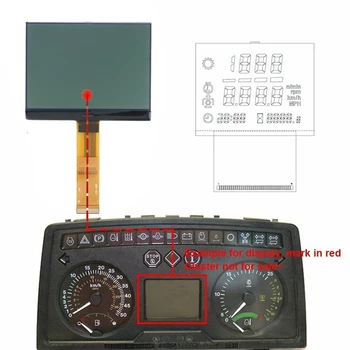 Wyświetlacz LCD do naprawy Piksela Zestawie wskaźników Ciągników Brakuje Do John Deere