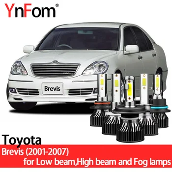 YnFom Toyota Specjalny Zestaw Lamp led Dla reflektorów Brevis JCG10/15 2001-2007 światła mijania i światła drogowe, Światła przeciwmgielne, Akcesoria Samochodowe
