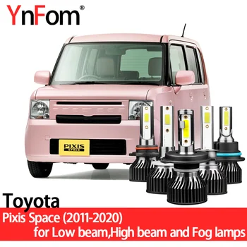 YnFom Toyota Specjalny Zestaw lamp led dla reflektorów Pixis Space L58 L57 2011-2020 światła mijania i światła drogowe, światła przeciwmgielne, Akcesoria Samochodowe